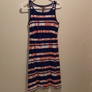 Xsmall Tommy Bahama blue striped sundress